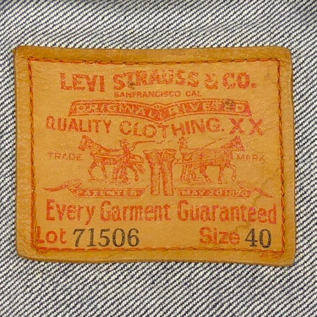 即決 日本製 Levi's 71506XX メンズL ファースト 大戦モデル Gジャン