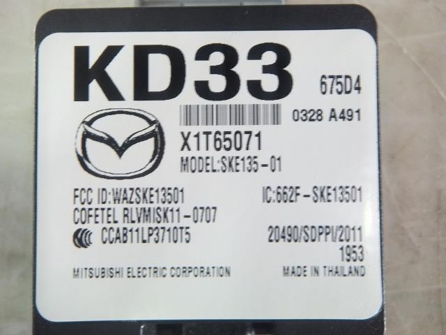 デミオ DBA-DJ3FS キーレスレシーバー 　純正品番KD33-675D4 管理番号AA8535_画像3