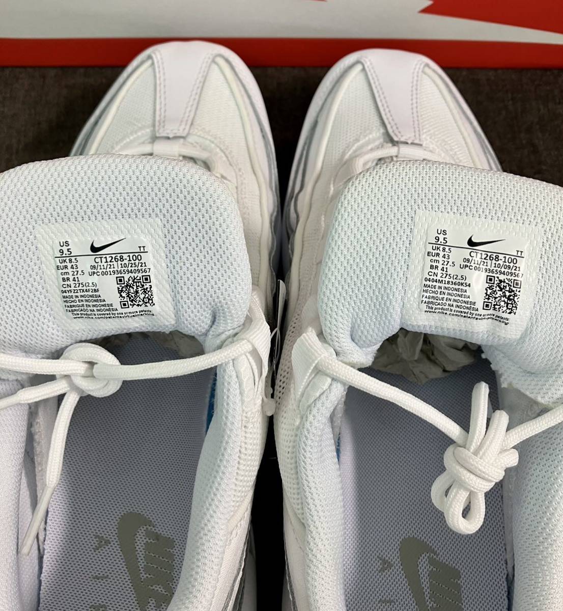 新品未使用 ナイキ NIKE エアマックス95 エッセンシャル 白 新品未使用 ナイキ NIKE エアマックス95 エッセンシャル 白