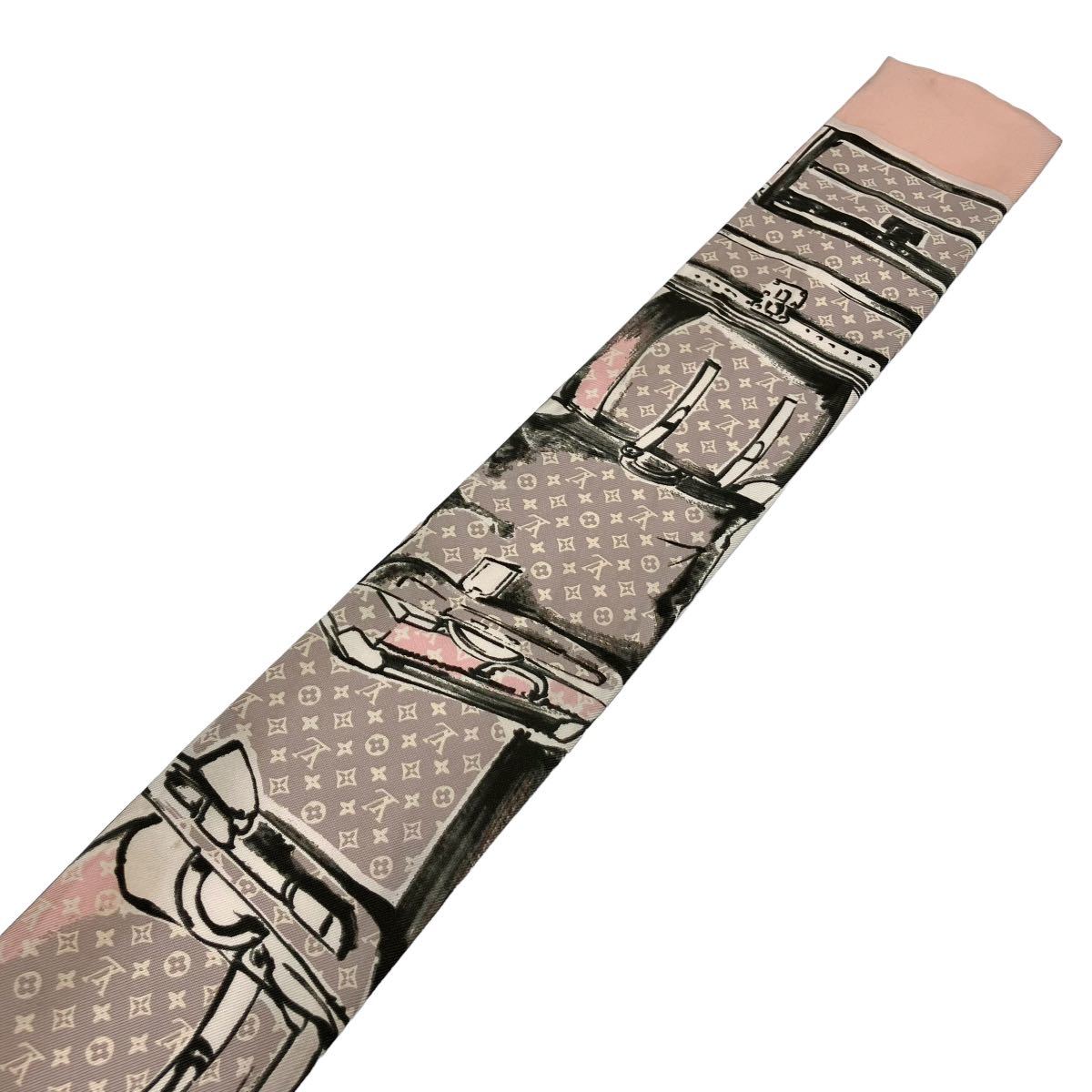 良品】ルイヴィトン LOUIS VUITTON M73965 バンドー トランク スカーフ