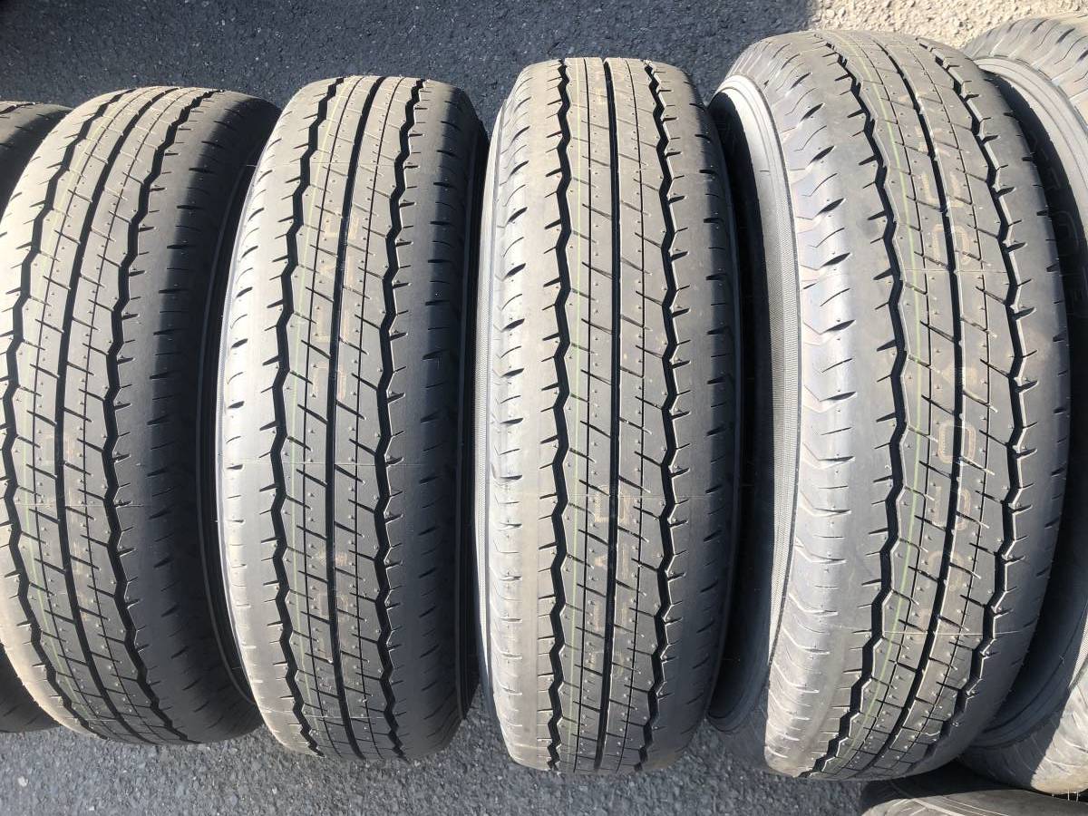 新車外し 195/80R15 LT 107/105L DUNLOP SP175nダンロップ 4本 HIACE 200ハイエース NV350キャラバン デリカ BONGOボンゴ 2019年製送料無料_画像1