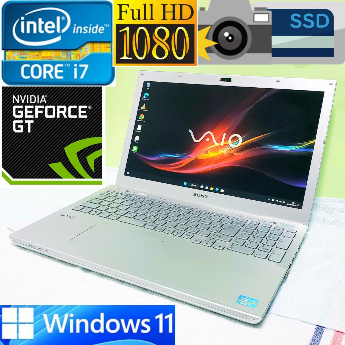 ☆大人気VAIO☆爆速!! i7&SSD☆高画質!! GeForce☆ゲーミングPC☆