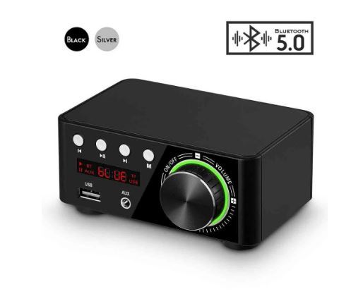 新品未使用品　送料無料　Bluetooth 5.0 Mini パワーアンプ デジタル 5種の入力 超軽量 50W×2 大出力 D種類 音楽プレーヤー HI-FI