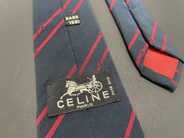 CELINE Celine Logo &reji men taru pattern necktie 2 ps and more free shipping navy 
