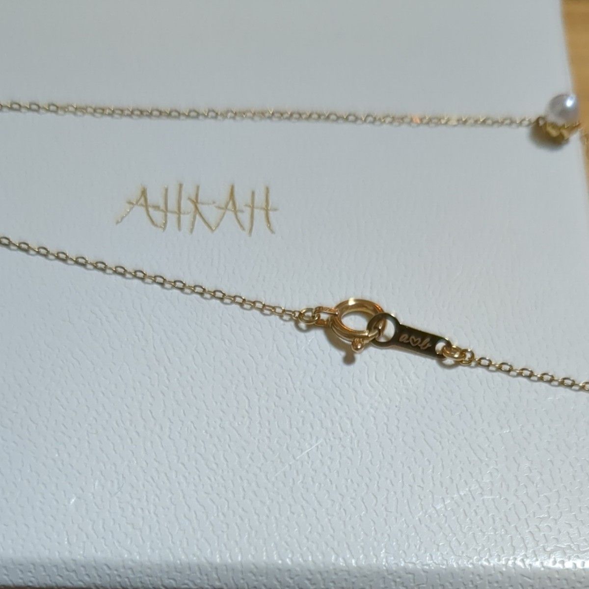 AHKAH K18YG ティアペルネックレス | noonanwaste.com