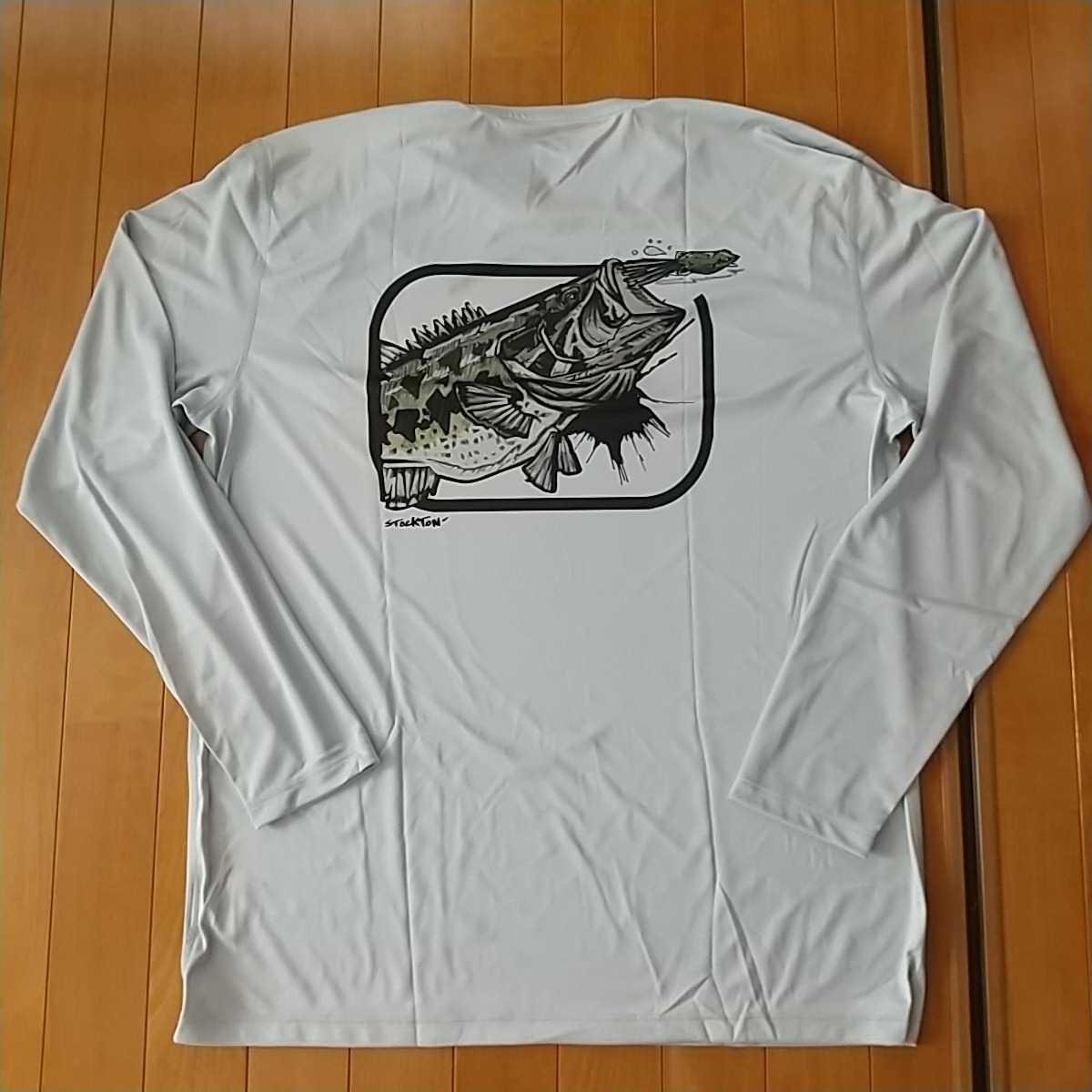 Simms SOLAR TECH TEE LS　LARGEMOUTH STERLING シムス　クルーネック　長袖フィッシングシャツ US:M　JP:L