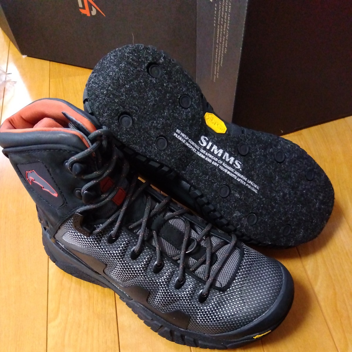 Simms G4 Pro Boots Felt　シムス　ジーフォー　プロ　フェルトソール　ブーツ　US8 Carbon_画像5