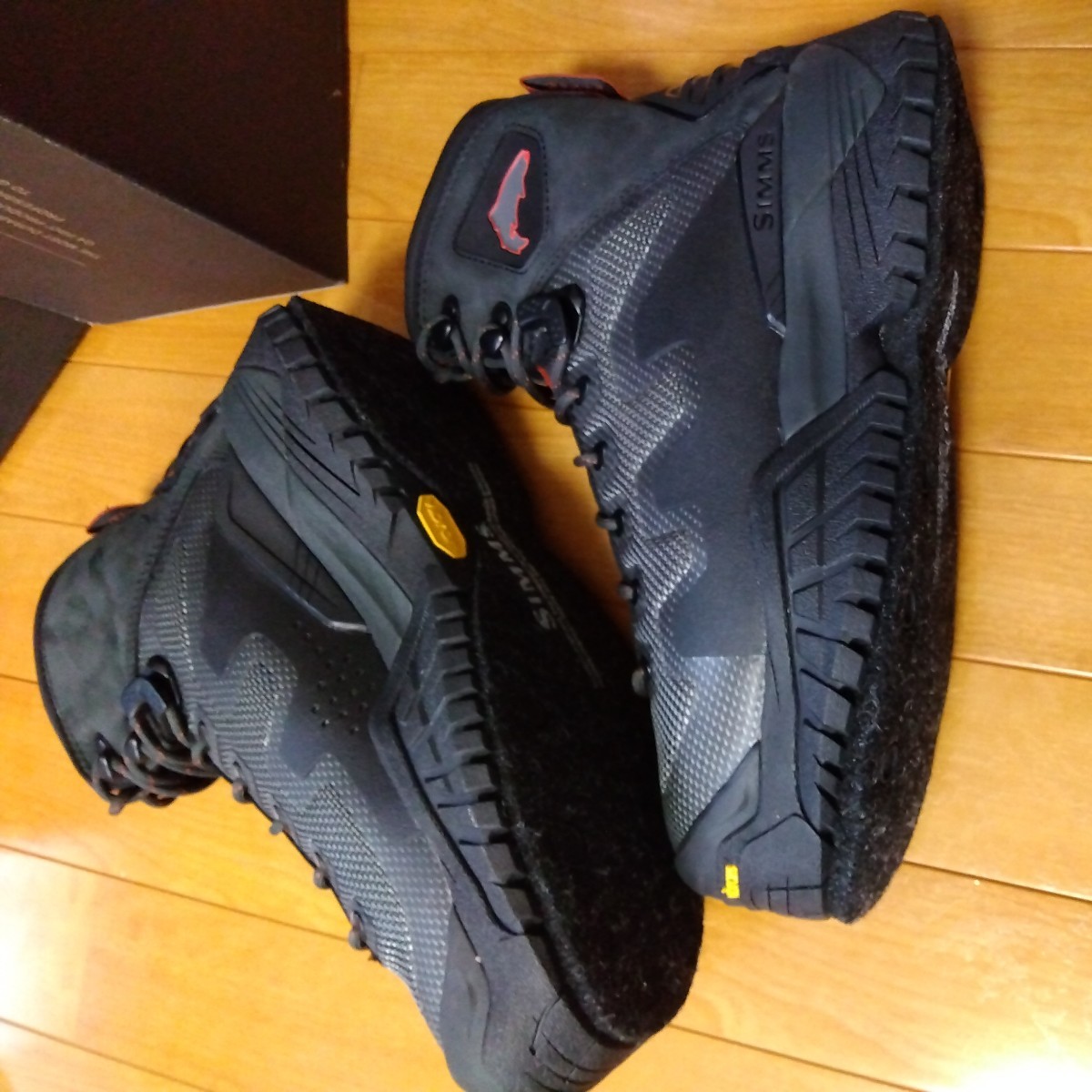 Simms G4 Pro Boots Felt　シムス　ジーフォー　プロ　フェルトソール　ブーツ　US8 Carbon_画像8