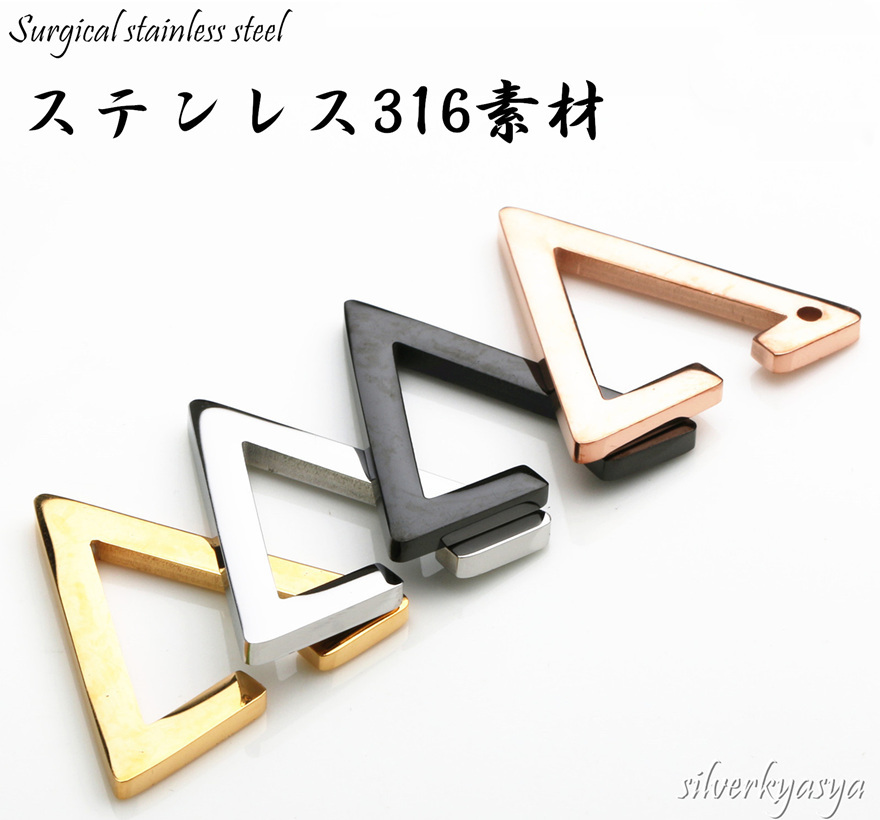  stainless steel material triangle earcuff triangle earcuff triangle shape hole un- necessary great popularity ear decoration earcuff one-side ear ( pink gold )