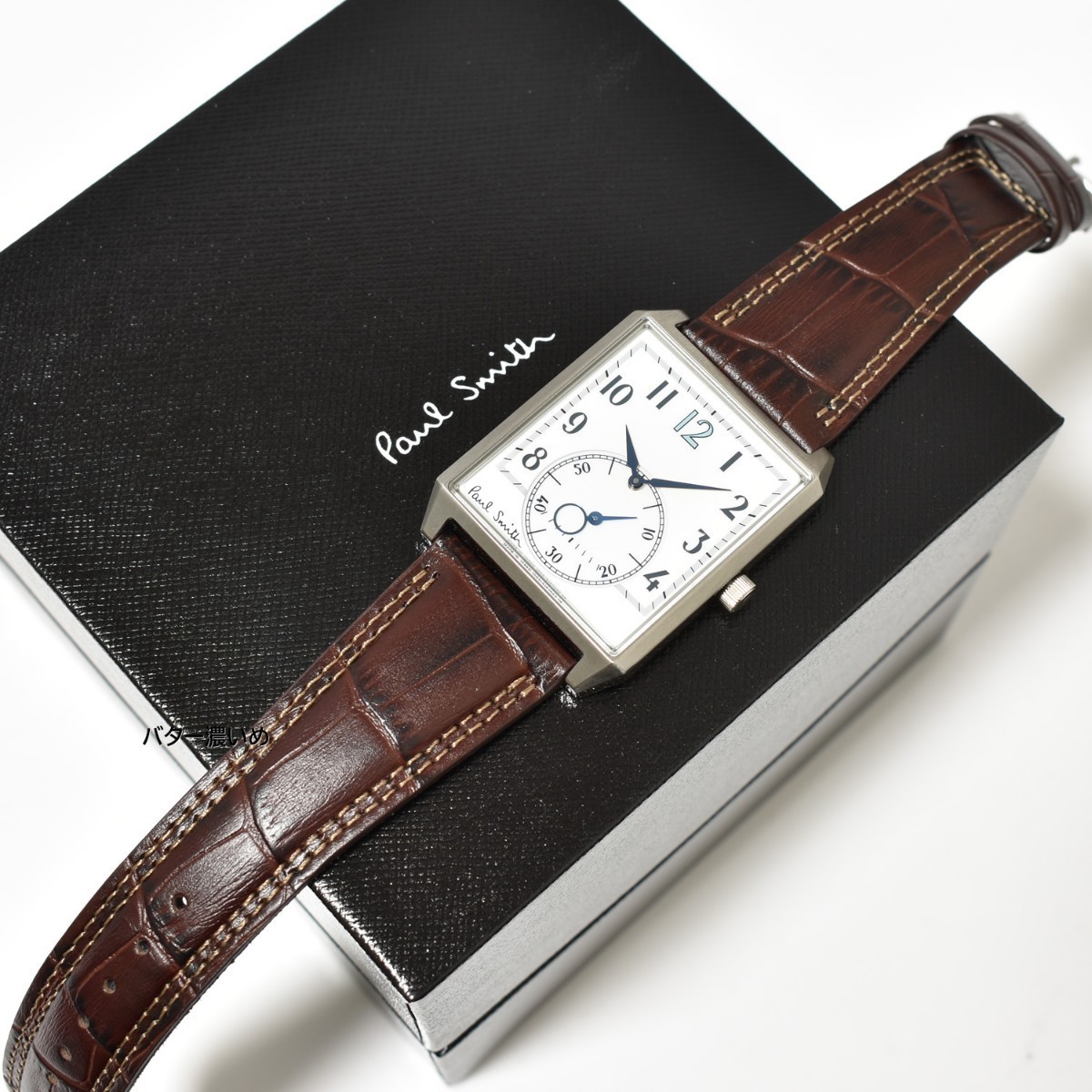 美品】ポールスミス Paul Smith 腕時計 メンズ 革ベルト レザーベルト