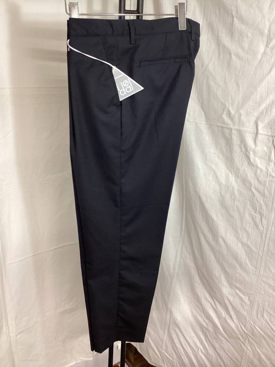 新品lideal（リディアル） TROUSERS Petal スラックスパンツ ネイビー サイズ34（約XLウエスト約93cm）定価税込26400円→6000円ラスト価格_画像4