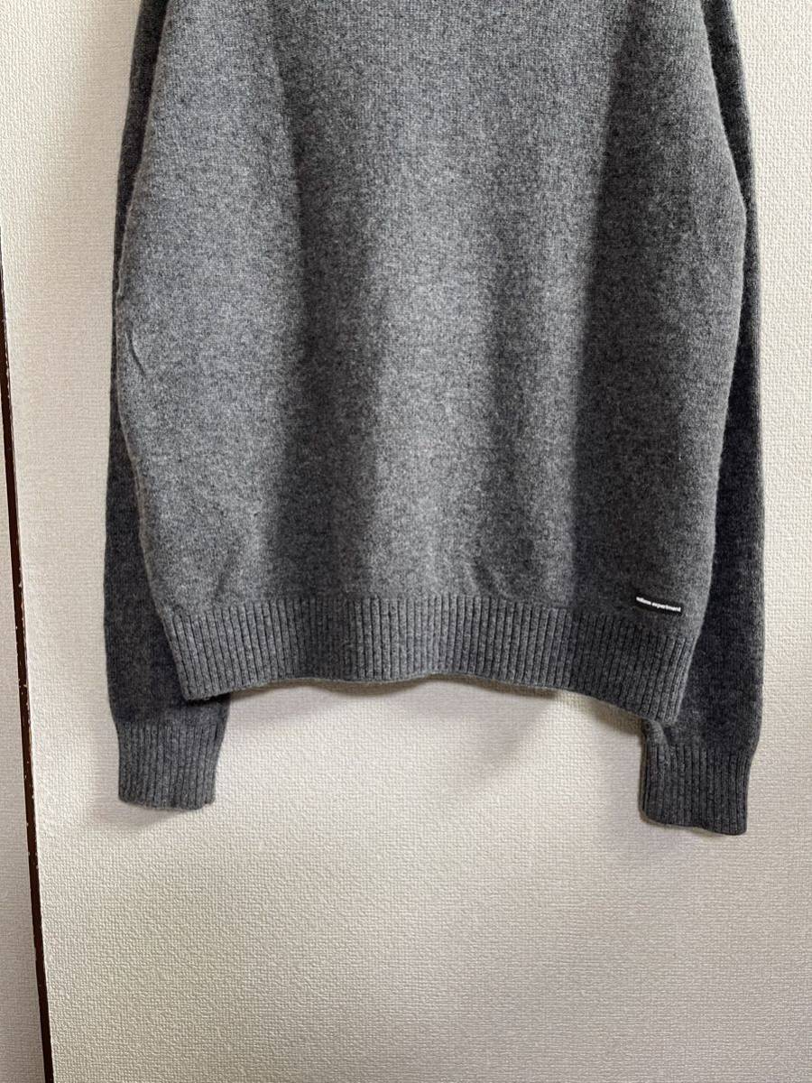 【良品】【レターパックプラス対応】uniform experiment UE ユニフォームエクスペリメント EMBROIDERY CREW NECK KNIT ニット セーター_画像9