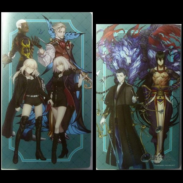 グッズ　コースター　FGO　セイバー　マシュ　他　A.新宿幻霊事件 コースター ホルダー セガコラボカフェ Fate Grand Order 第2弾 フェイト_画像1