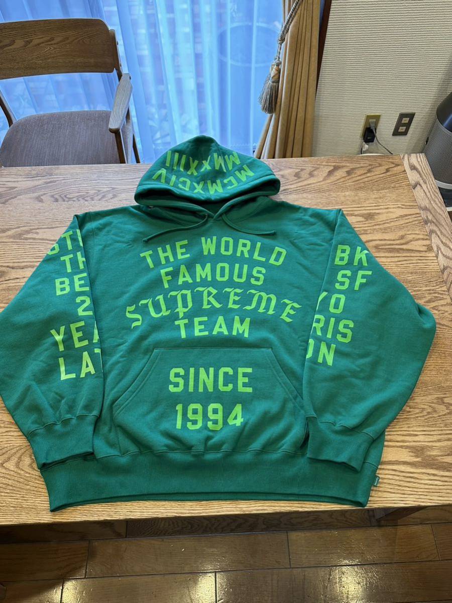 ヤフオク! - Supreme Team Flocked Hooded Sweatshirt シュプ