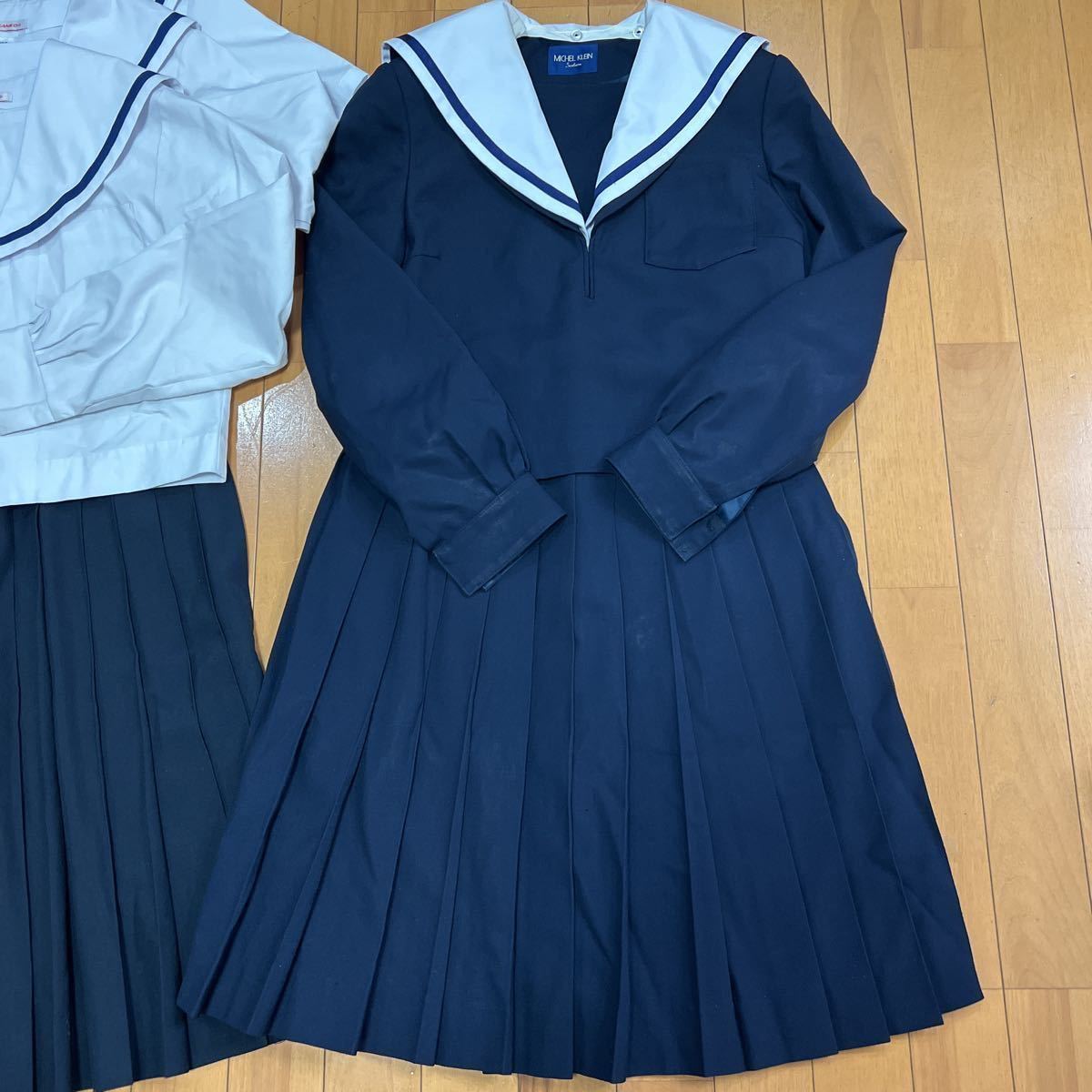 119 コスプレ衣装 冬服 夏服 制服 上下セット 中学 記名の画像2