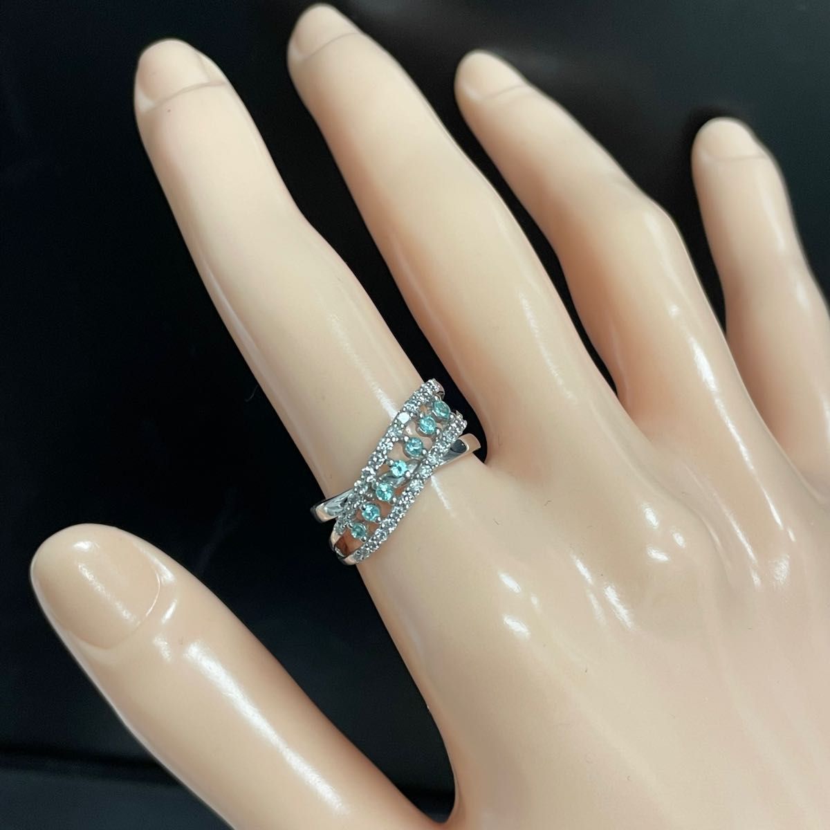 K18WGパライバトルマリンリング0.20ct | noonanwaste.com