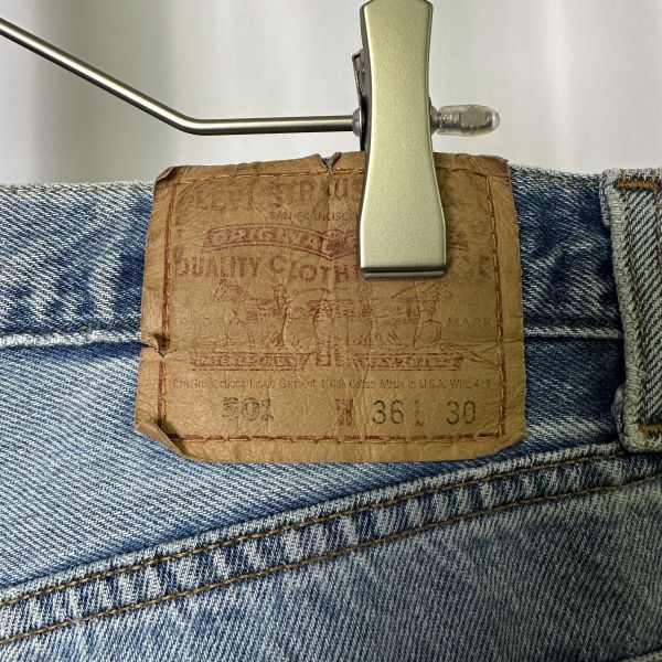 USA製 90s Levi's 501 デニム パンツ W34×L30 ジーンズ グランジ ボロ リーバイス 505 519 80s 00s 古着 オールド ビンテージ_画像4