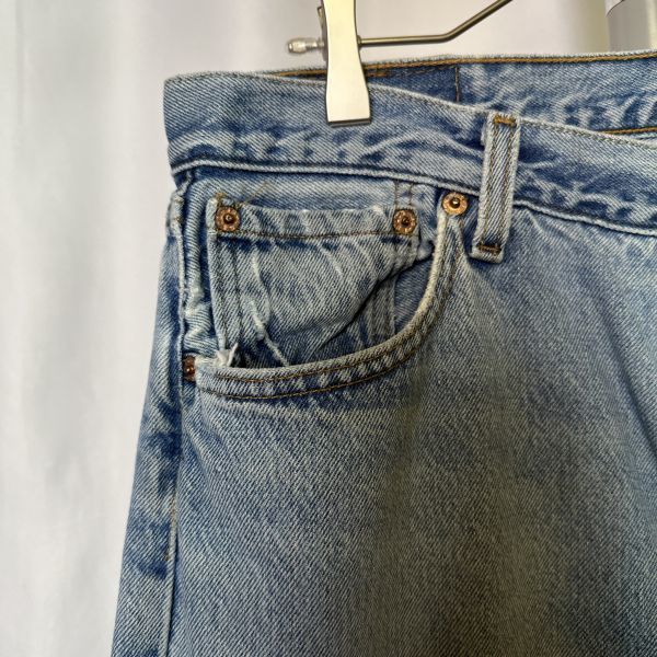 USA製 90s Levi's 501 デニム パンツ W34×L30 ジーンズ グランジ ボロ リーバイス 505 519 80s 00s 古着 オールド ビンテージ_画像9