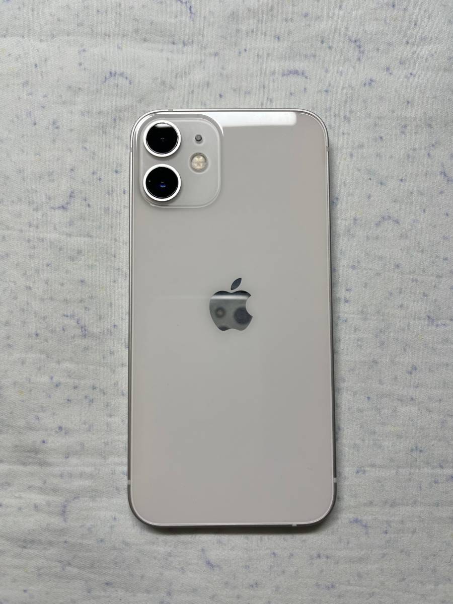 ★美品Apple アップル版SIMフリー iPhone12mini ホワイト 256GB バッテリー容量86％ MGDT3J/Aの画像5