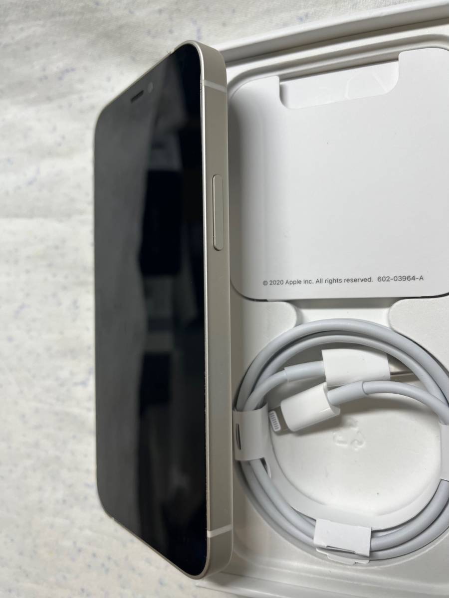 ★美品Apple アップル版SIMフリー iPhone12mini ホワイト 256GB バッテリー容量86％ MGDT3J/Aの画像7