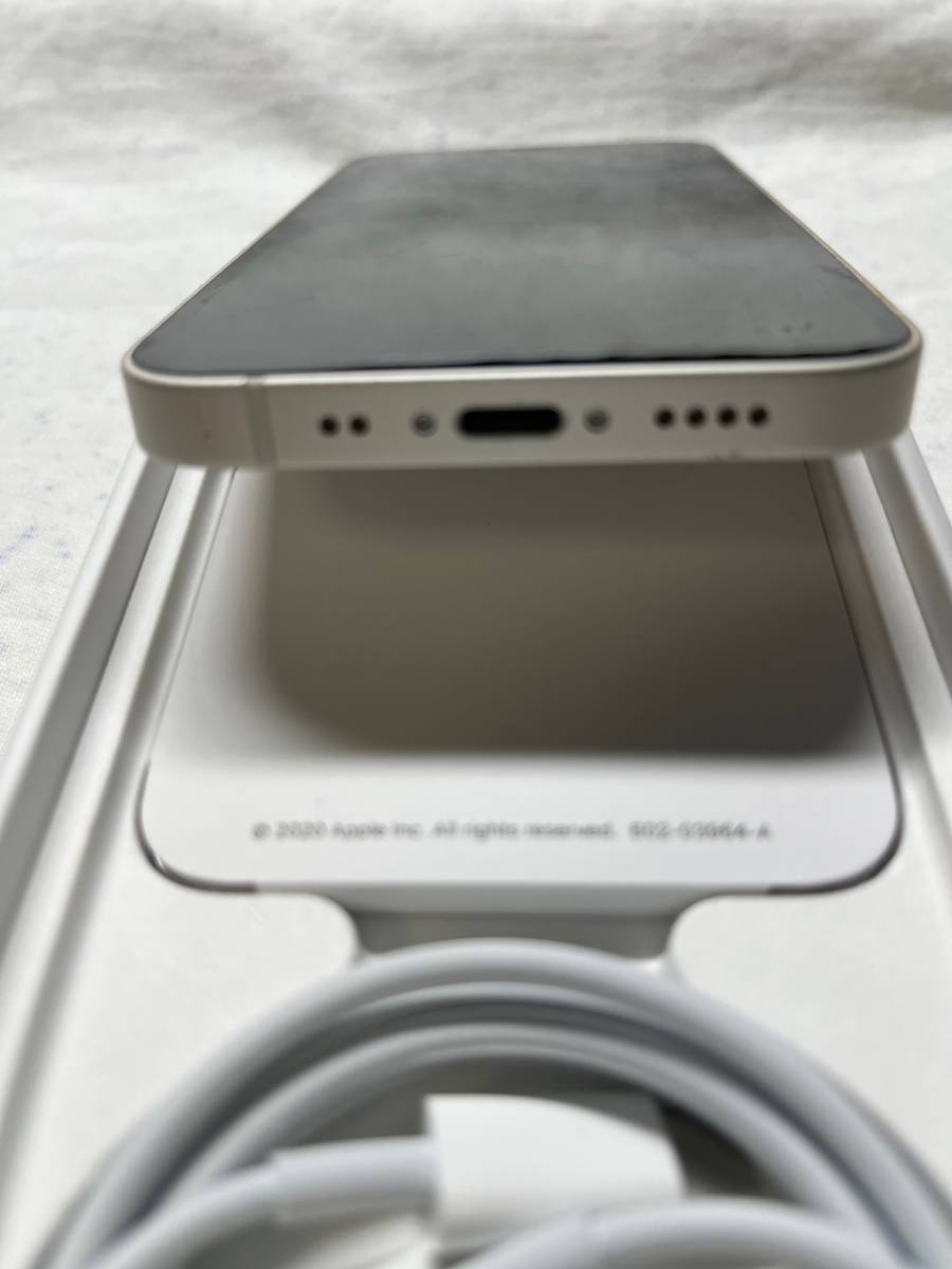 ★美品Apple アップル版SIMフリー iPhone12mini ホワイト 256GB バッテリー容量86％ MGDT3J/Aの画像8