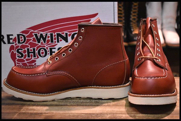 大注目 【9E 箱付 HOPESMORE redwing ブーツ モックトゥ オロラセット