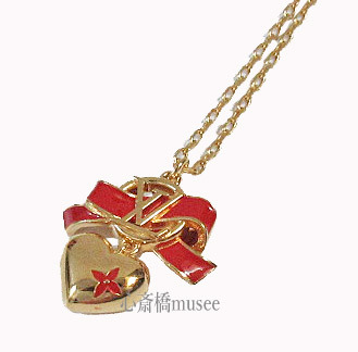 { новый товар } LOUIS VUITTON Louis Vuitton колье kolie* Rav * роман M80270 Gold LVbi тонн Louis Vuitton Heart 