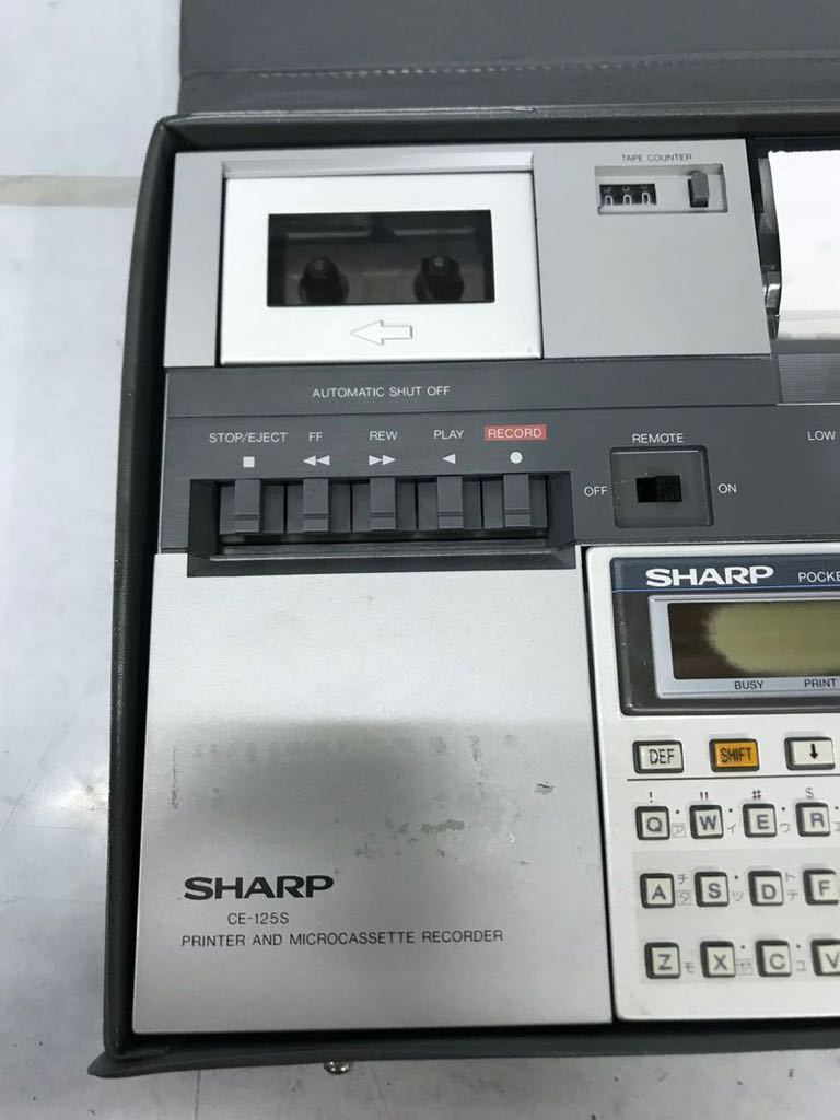 SHARP ポケットコンピュータ PC-1261 電源アダプター欠品 ジャンク （80s）_画像3