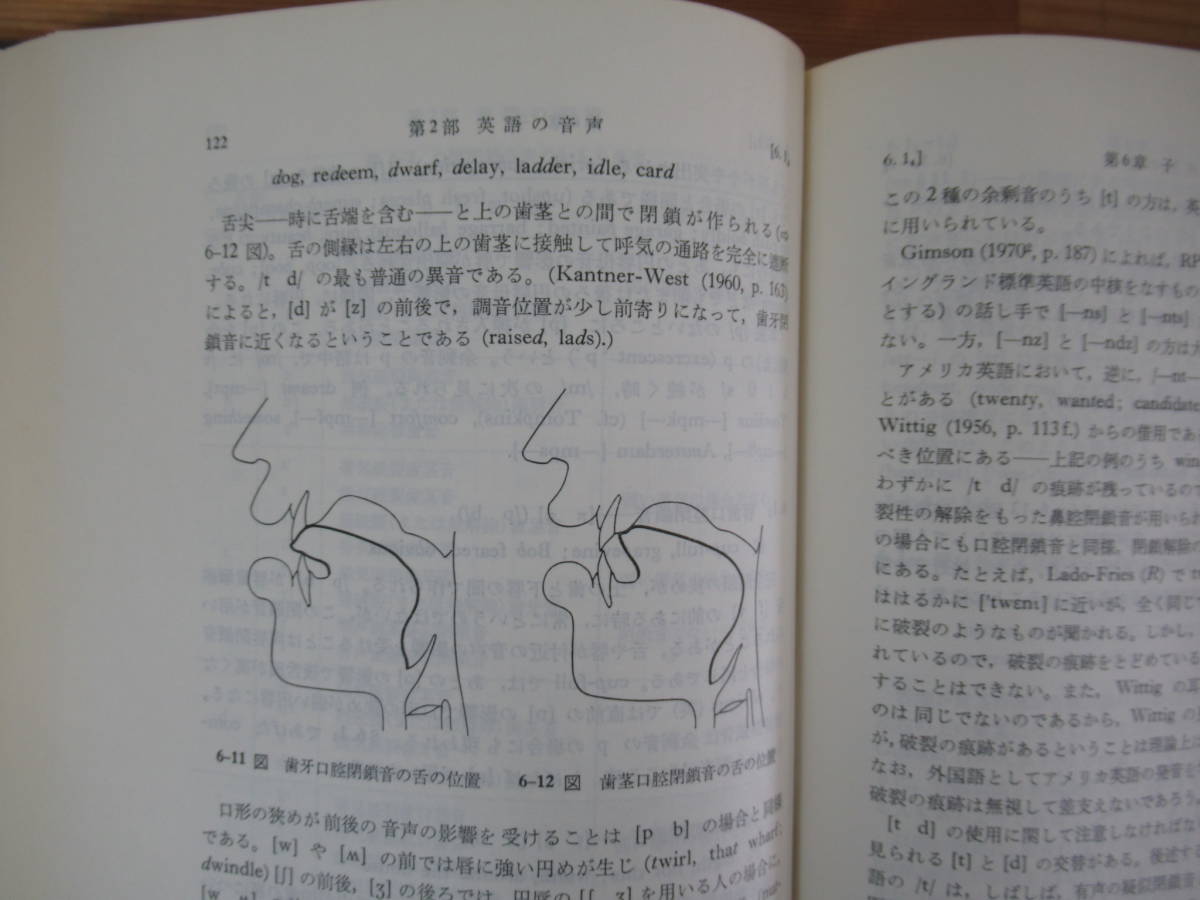 Q99▽英語音声学 ENGLISH　PHONETICS 枡矢好弘 初版 英語の音声 音声現象 音声学訓練 言語学 こびあん書房 230302_画像7