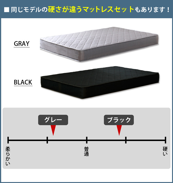 mono[ mono ]3D mesh pocket coil mattress black Queen 