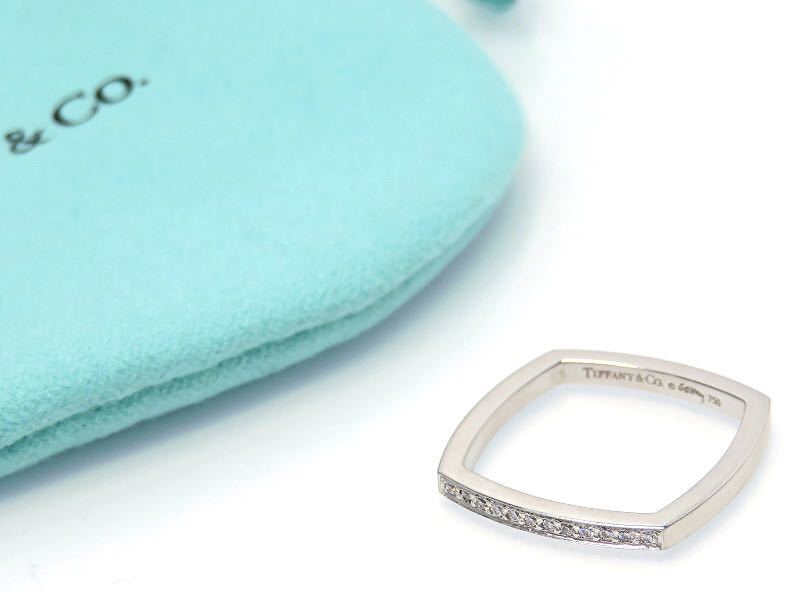 世界有名な TIFFANY&Co ティファニー ホワイトゴールド リング トルク