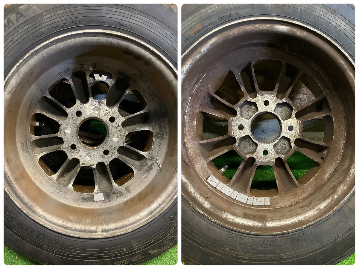 深リム 旧車 ワタナベ 14インチ 7J 8J PCD114.3 4H 185/70R14 深リム 旧車 ワタナベ 14インチ 7J 8J PCD114.3 4H 185/70R14
