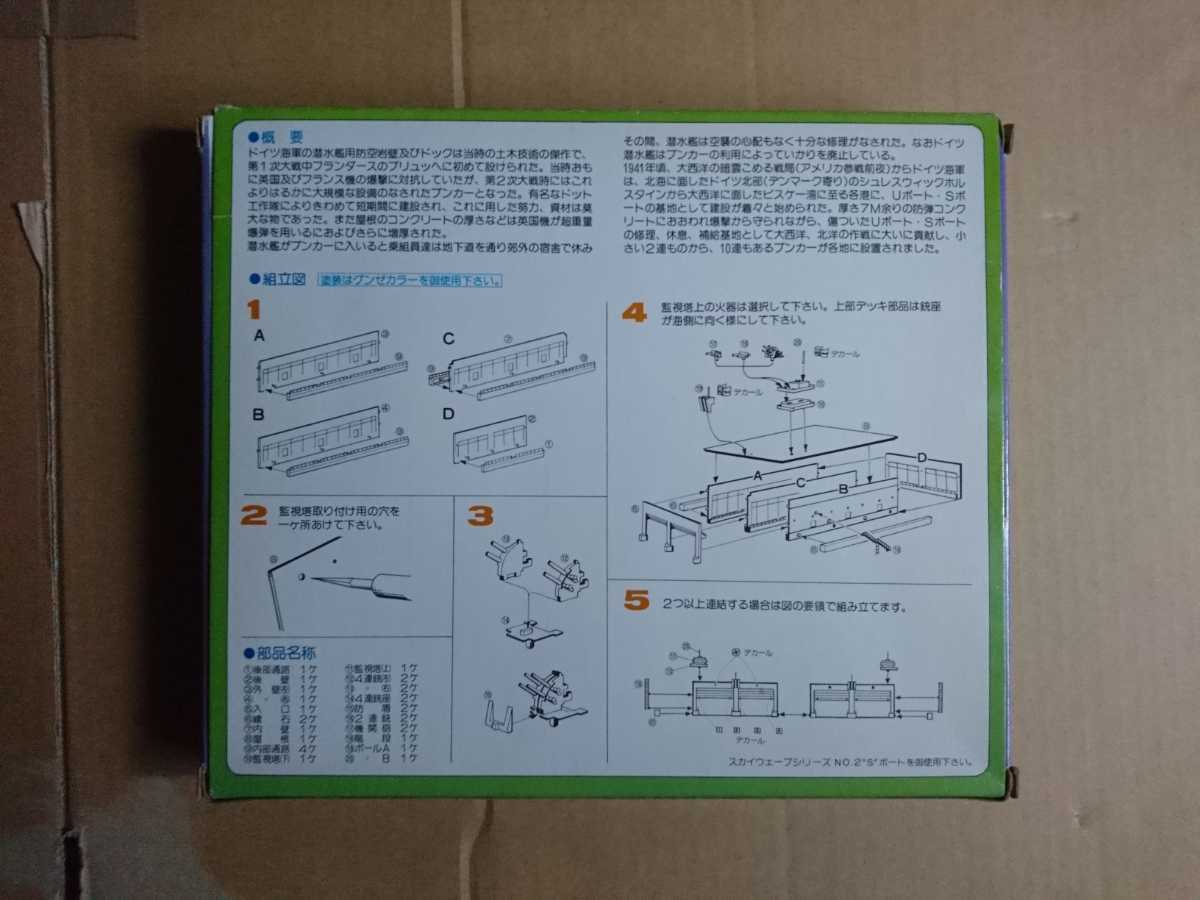 1/700 ドイツ海軍 ブンカー Sボート・Uボート基地 グリーンマックス製『同梱不可』_画像4