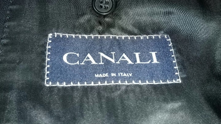 CANALI カナリ― ブラックダブルジャケット　イタリア製　_画像2