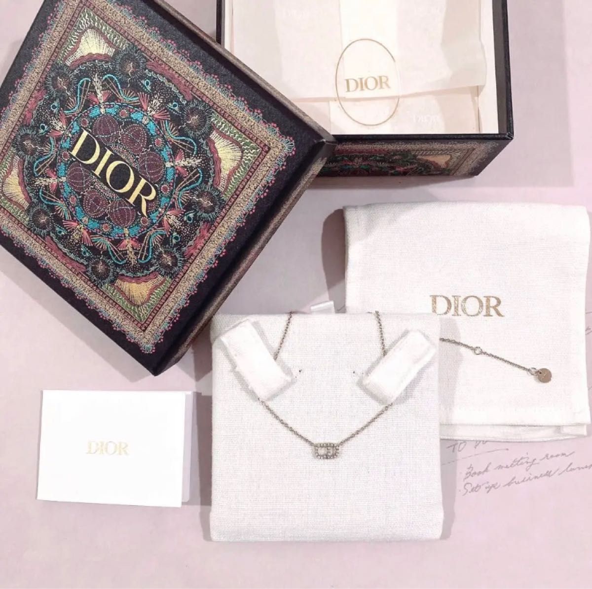 DIOR 未使用品 シグネチャーネックレス-