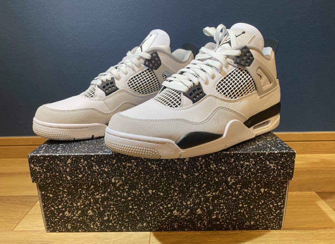 新品未使用】29cm Nike Air Jordan 4 Military Black us11エア