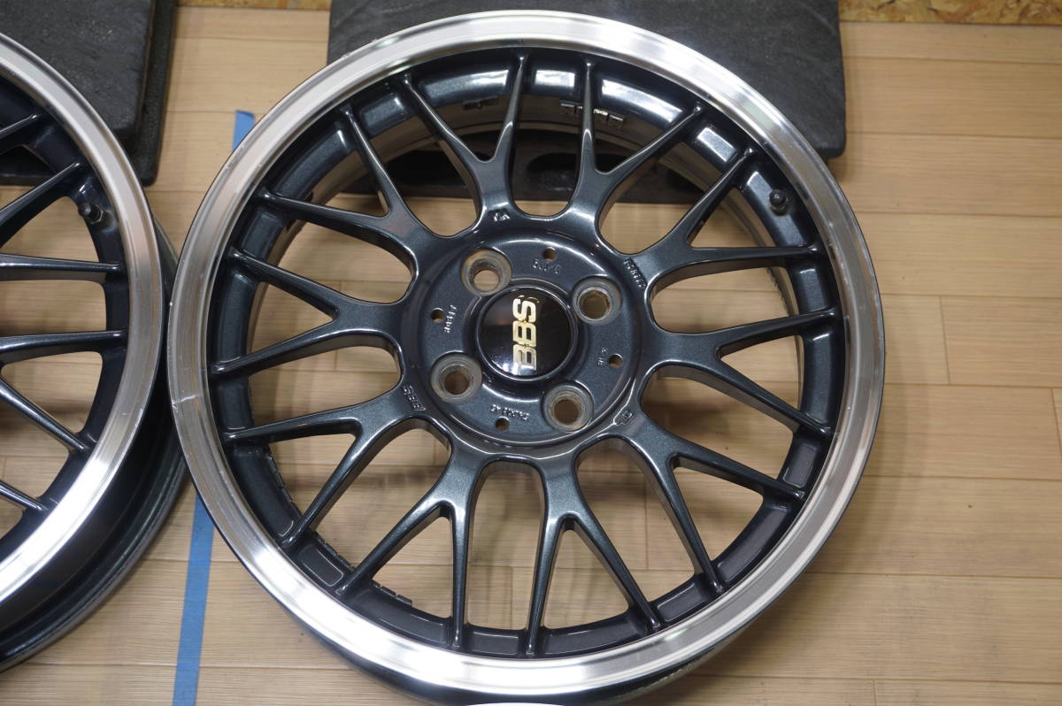 I089【希少】BBS RG-F RG517 ☆ PCD100 5.5J+45 軽カー 鍛造_画像3