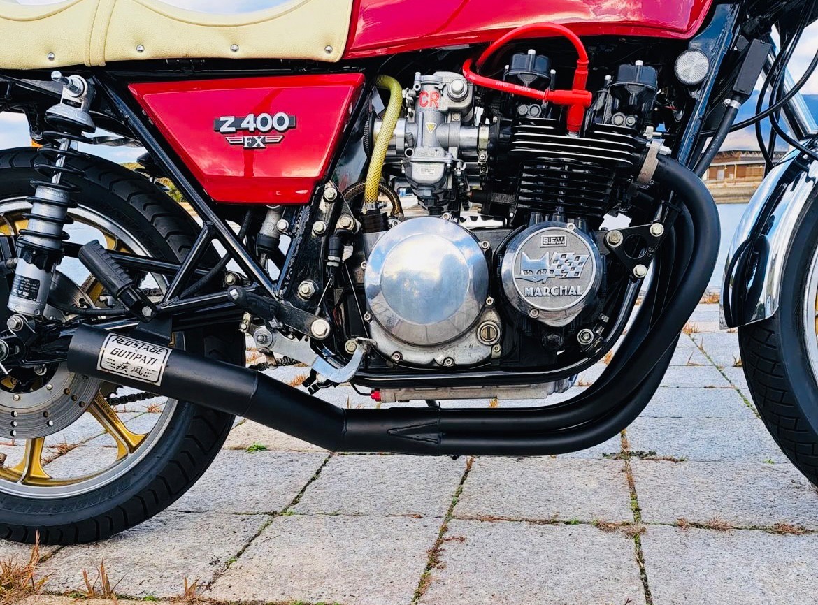 安心の関税送料込み ゼファー400/χ 集合管 ショート管 疾風 ハヤテ