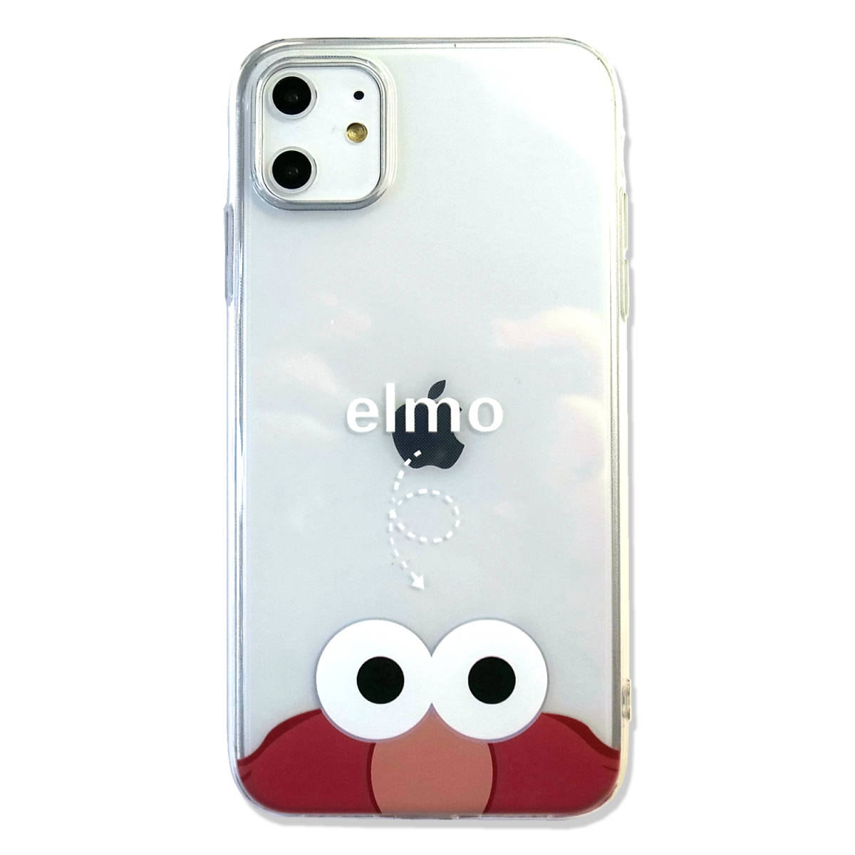  Elmo iPhone transparent case iPhone12mini iPhoneX iPhoneXR iPhone11 iPhone11Pro correspondence Sesame Street 