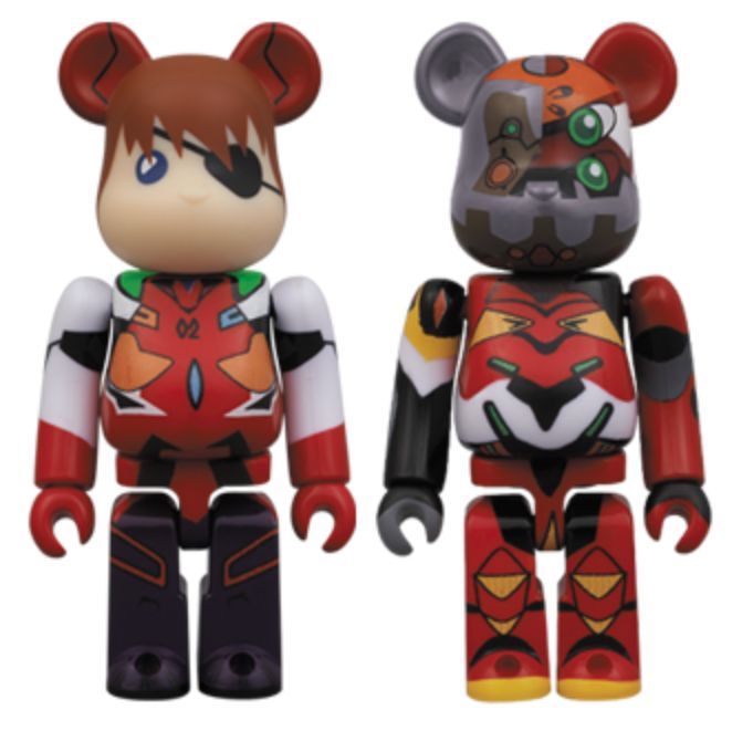 品質一番の set 2pc ヱヴァンゲリヲン新劇場版:Q 100%☆BE@RBRICK