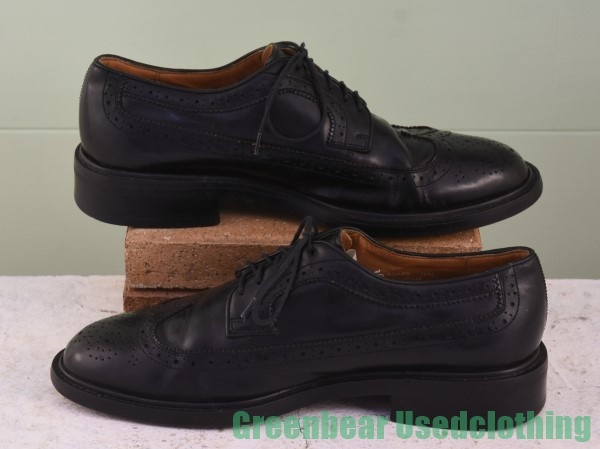 T788* мужской [FRENCH SHRINER] бизнес обувь wing chip чёрный черный 10.5W 28.5cm
