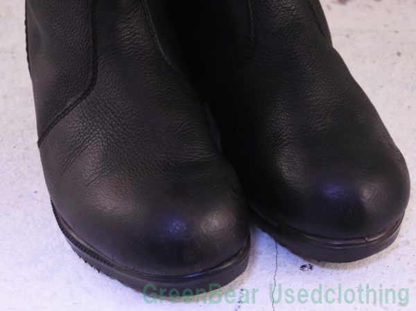 T848* Vintage армия ботинки фетр черный × серый мужской 25.5cm примерно 