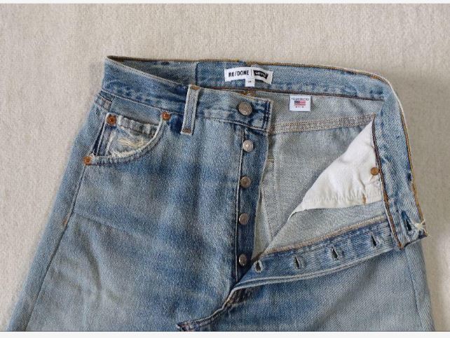 RE DONE with levis Denim skirt 24