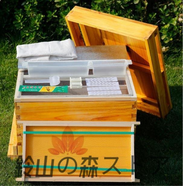  new arrival *.... breeding for nest box nest frame type nest box Japanese cedar wooden nest box molasses bee Mitsuba chi breeding nest box molasses . coating . bee supplies . bee apparatus 