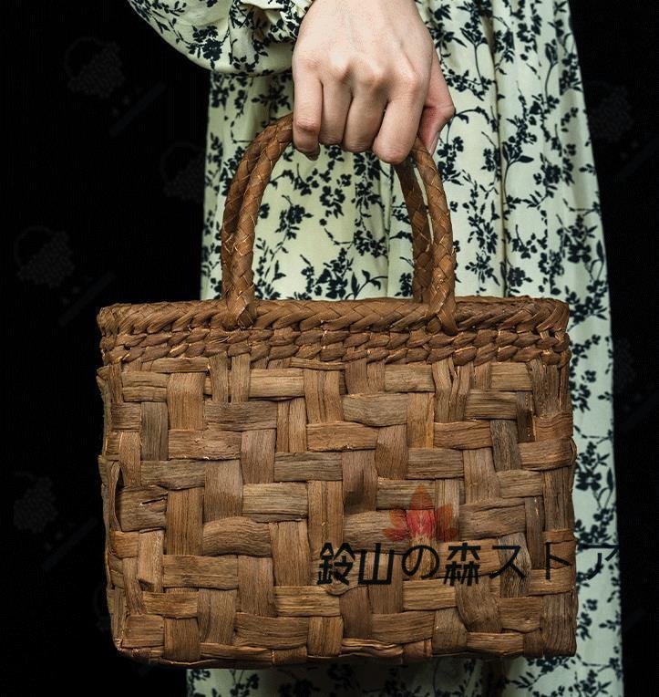 新作揃え 美品★山葡萄かごバッグ 職人手作り良品 バスケット籐かご 手編み山葡萄籠バッグ バスケット、籐かご 新作揃え 美品★山葡萄かごバッグ 職人手作り良品 バスケット籐かご 手編み山葡萄籠バッグ バスケット、籐かご
