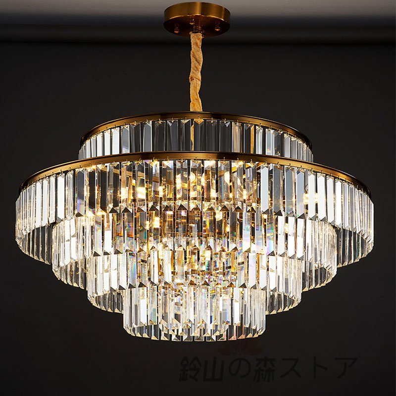 人気推薦☆吊り下げ照明LED 天井照明 シャンデリア K9水晶 人気推薦☆吊り下げ照明LED 天井照明 シャンデリア K9水晶