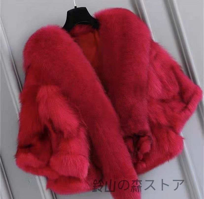お買い得!】 特売☆高級感溢れる☆フォックス ジャケット レディース