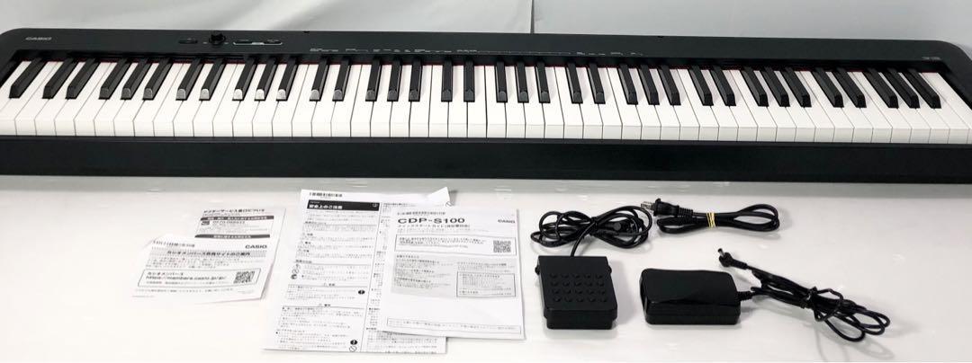 SMALY-P61A CASIO(カシオ) 88鍵盤 和音 電子ピアノ ロールアップピアノ CDP-S100BK