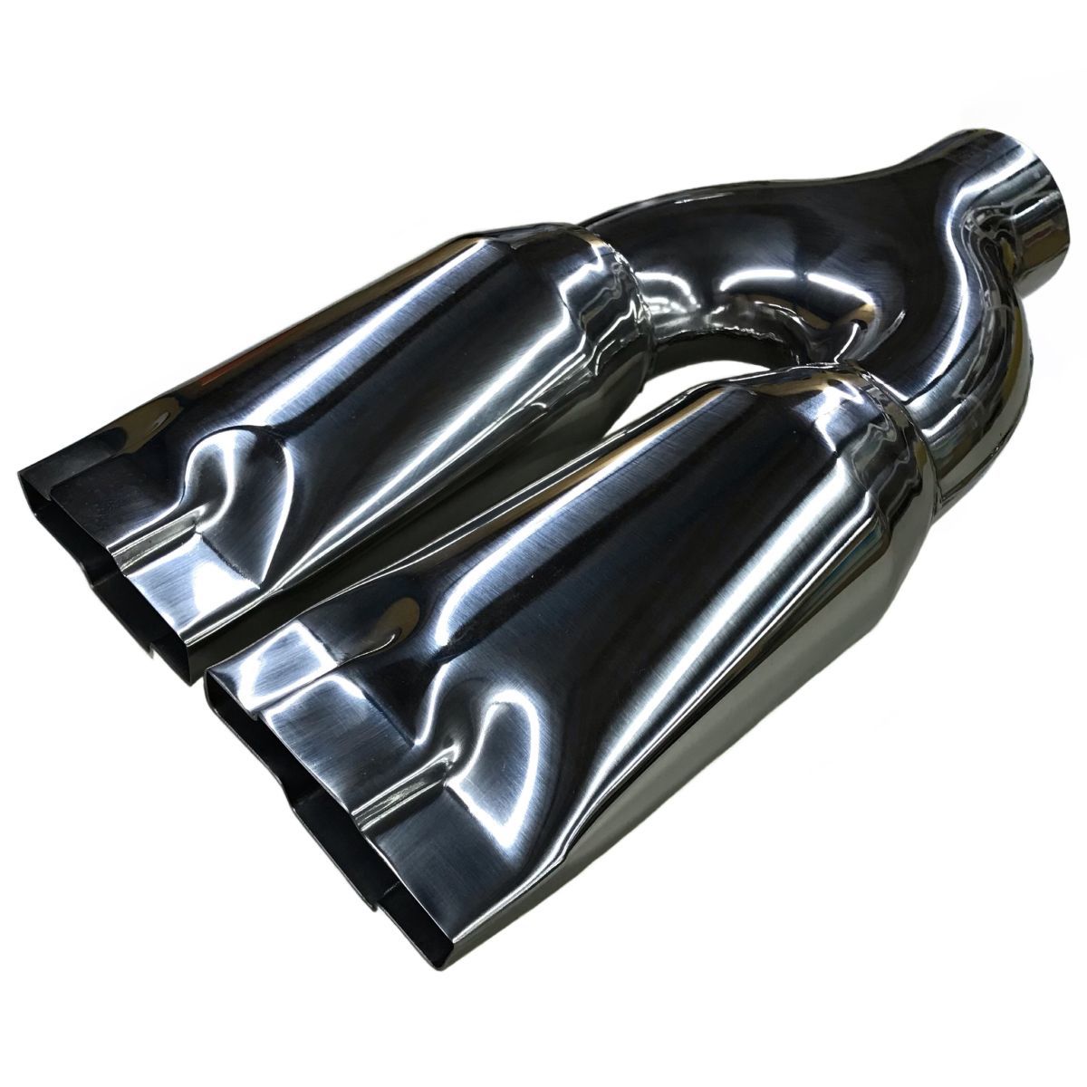  tax included 24055Bfla- chip muffler cutter muffler end stainless steel polish dual Chevrolet Astro C1500 K1500 silvered 