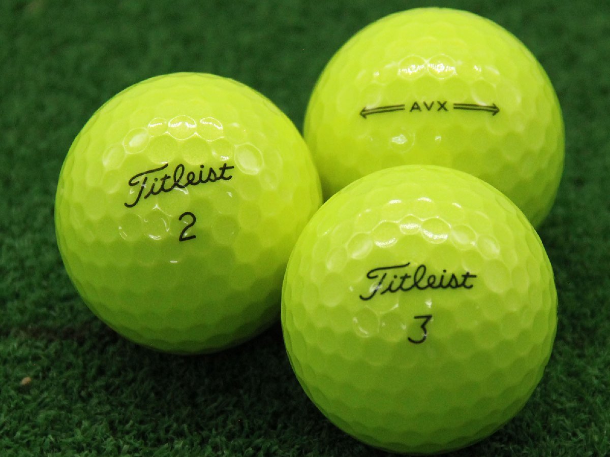 ABランク タイトリスト Titleist AVX イエロー 2022年モデル 20個 球手